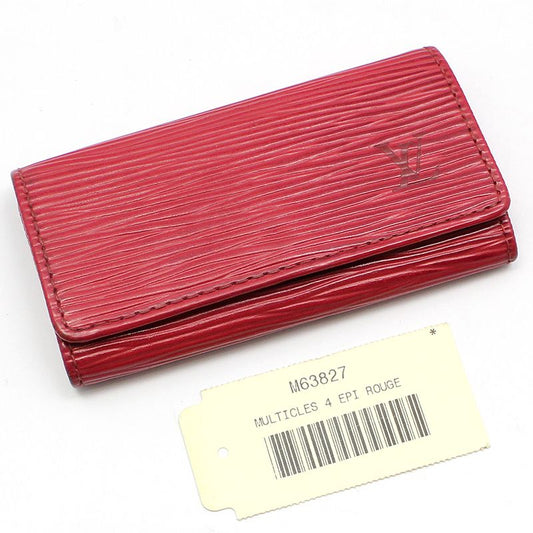 Louis Vuitton Red Epi Multi Clés 4 Key Holder Wallet M63827 121590203