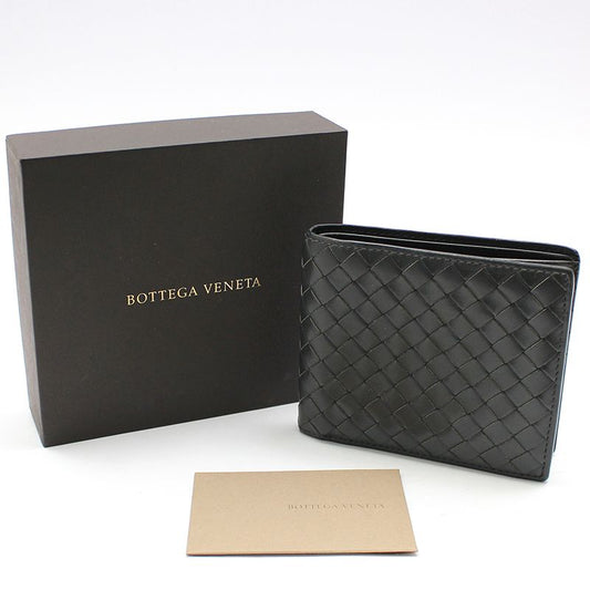 Bottega Veneta Dark Gray Intrecciato Woven Mesh Wallet 113993 121590251