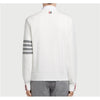 THOM BROWNE Rundhalsstrickpullover 24FW 4-Riegel Weiß MKA202A 00219 100 121604047 [P]