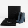Saint Laurent Women’s Denim Zip-Up Booties Heel 37 30024784 [P]