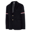 THOM BROWNE Klassische Jacke mit Armband in Navy MJU527A 03788 415 121636964 [P]