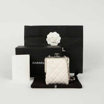 CHANEL AP2496 メタルフレーム クラッチ チェーンショルダーバッグ 115503228
