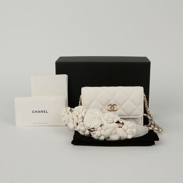 CHANEL AP2322 Camellia Kettenbörse Crossbody Tasche 122971058
