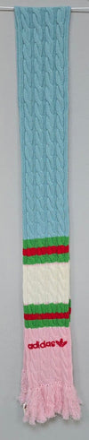GUCCI アディダス ニット ウール スカーフ マフラー 240x18cm 121669552 [P]