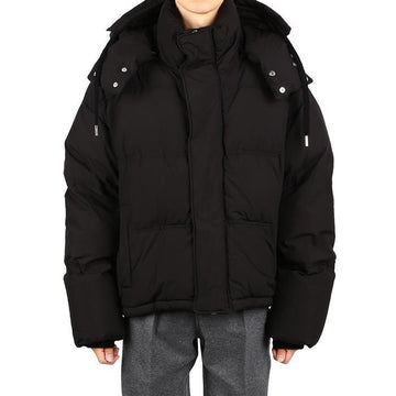 AMI UJK402 Quilted Hooded Down Jacket 64869335