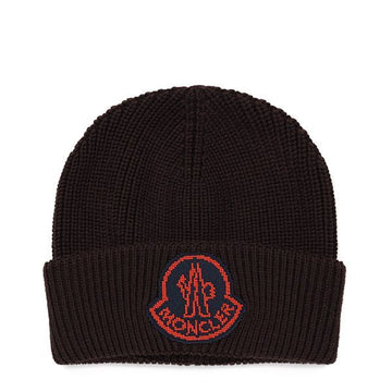 MONCLER Logo Wolle Beanie dunkelbraun 3B00019 M1282 687 121692908