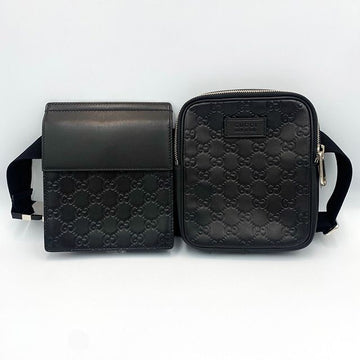 Gucci Black Sima Signature Belt Bag 121714684