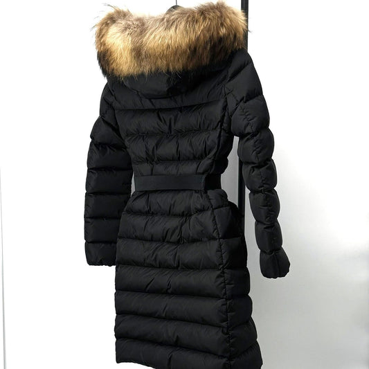 Moncler Chloe Women's Long Down Jacket Black 121717523