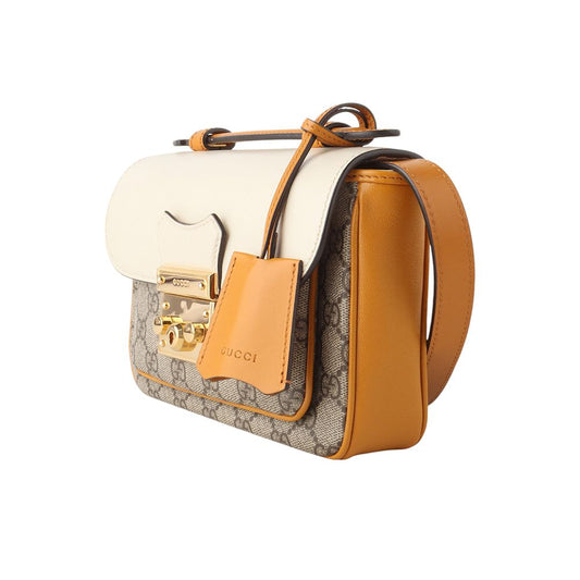 GUCCI 658487 GGスプリーム パドルロック トップハンドル ミニ クロスバッグ 34044Y 121718490