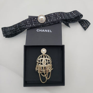 CHANEL Bird Cage Brooch 121723840