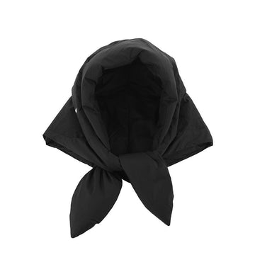 IENKI IENKI HUSTKA HOOD MICRO BLACK レディース マフラー 121723999