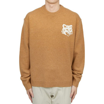 Maison Kitsune Foxhead Intarsia Men's Knit NM00808KM0329 P270 118964857
