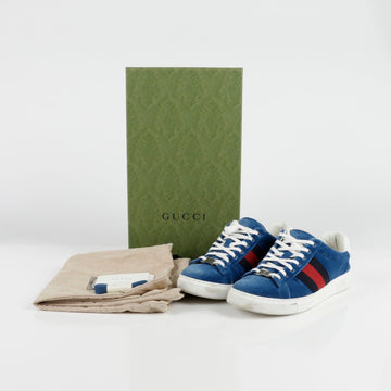 GUCCI Ace Web Sneakers 6.5 Size 757893 121652940
