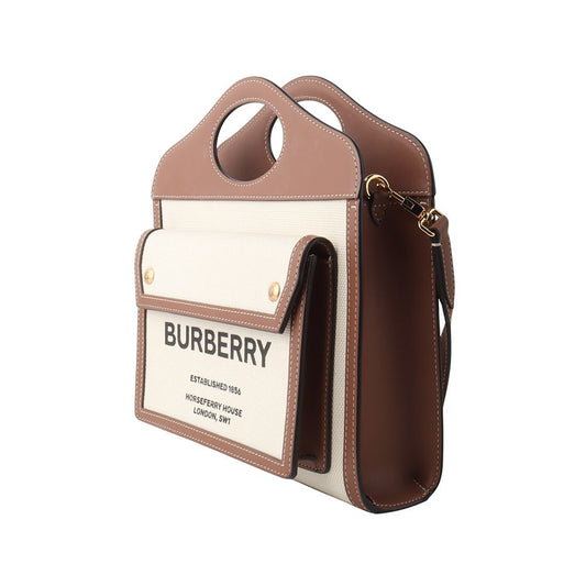 BURBERRY キャンバスツートンポケットミニクロスバッグ 34059Y 121799752