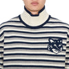 MAISON KITSUNE Herren Rollkragenpullover mit Streifen NM00803KM0329 B481 121800065 [P]