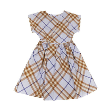 BURBERRY Kurzarmkleid mit Karomuster ANORRA SB CHK 8088901 A1033 121800099