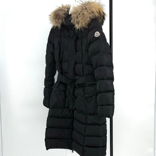 Moncler Chloe Women's Long Down Jacket Black 121842078