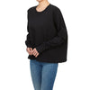 Studio Nicholson Women's Long Sleeve T-Shirt LOOP SNW 1618 BLACK 118854567 [P]