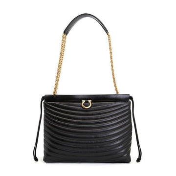 Salvatore Ferragamo [Limited/30 Pieces] Quilted Women's Chain Shoulder Bag 21 9479 NERO 0776658 116717882