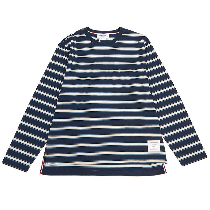 Thom Browne MJS225A J0086 415 Men's Long Sleeve T-Shirt Thom Browne MJS225A J0086 415 Men's Long Sleeve T-Shirt