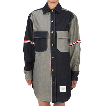 Thom Browne FDSE09O F0253 415 Women's Mini Shirt Dress 101788784
