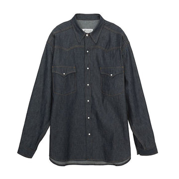 Maison Margiela S50DT0015 S30881 615 Men's Denim Shirt 99783222