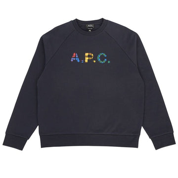 APC COGVF H27843 IAK DARK NAVY Unisex Fleece Sweatshirt Loose Fit 94862299