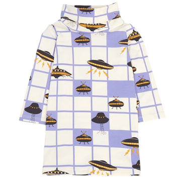 MINI RODINI PURPLE タートルネック ワンピース 2315010045 94860986