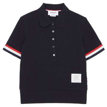 Thom Browne Short Sleeve Collar Knit 94657971