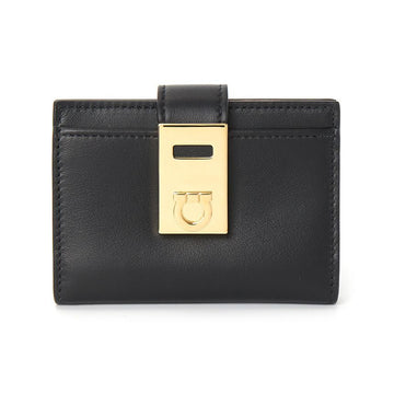 Salvatore Ferragamo 22 0552 NERO 0770880 Women's Cardholder 94571322