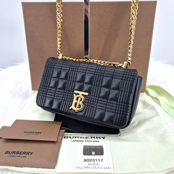 Burberry Mini Rolla Chain Crossbody Bag Black 8023117 121915423