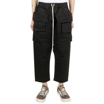 RICK OWENS DU01D1371 CB 09 Dunkelgrau Cropped Kreech Cargo-Hosen 71904624