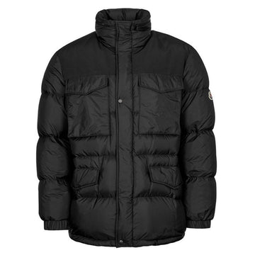 MONCLER KAMUY Logo Patch Hoodie Padded Jacket Schwarz 1A000 70 53A5E 999 121966792