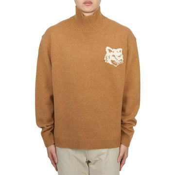 MAISON KITSUNE Foxhead Intarsia Herren Rollkragenpullover NM00807KM0329 P270 122025365