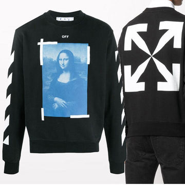 Off White Mona Lisa Graphic Logo Sweatshirt 1001 159123265 [P]