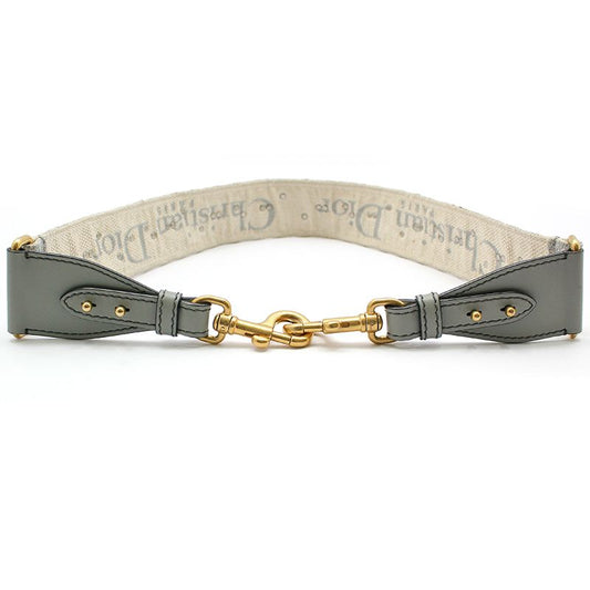 Dior S8520CTZQ Silver Studded Oblique Embroidered Shoulder Strap 122185587