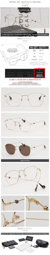 MONCLER Sonnenbrille ML0154K 30E Metallgestell Goldrahmen Asian Fit 91386677 [P]
