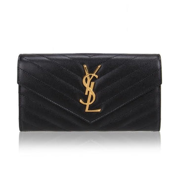 Saint Laurent Monogram Flap Long Wallet 73347419