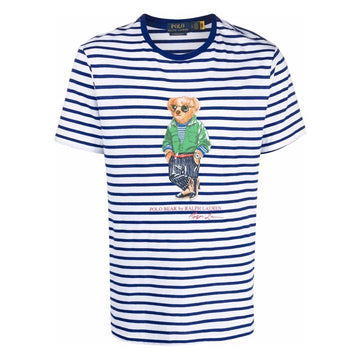 POLO RALPH LAUREN テディベアプリントストライプTシャツ 710863010 001 155455422
