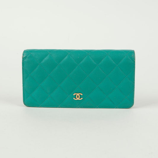 CHANEL A31509 Caviar Timeless Classic Flap Long Wallet 121688709