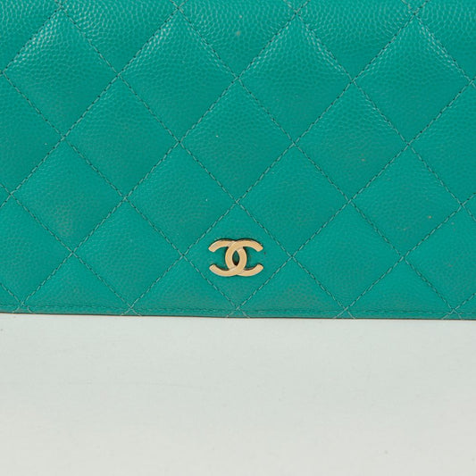 CHANEL A31509 Caviar Timeless Classic Flap Long Wallet 121688709