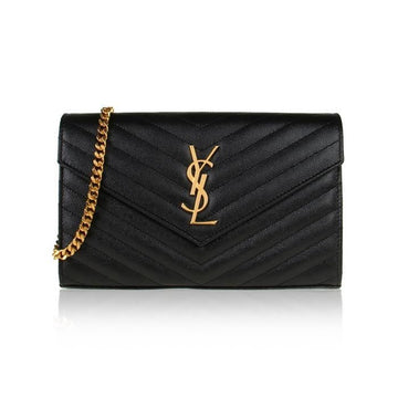 SAINT LAURENT モノグラム カサンドル チェーン ショルダーバッグ stamp: 377828 BOW01 1000 36940760