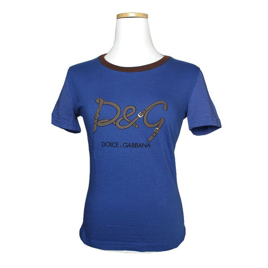 Dolce & Gabbana Blue Lettering T-Shirt XS 122253488