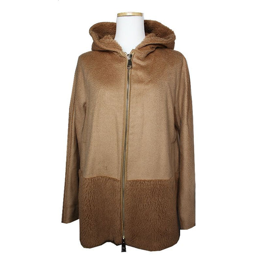 MAXMARA Kamelseide Kapuzenjacke 40 (It.) 122255453