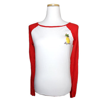 DSQUARED2 Rot Weiß Raglan Langarm Oberteil XS 122311180