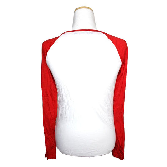 Dsquared2 Red White Raglan Long Sleeve Top XS 122311180