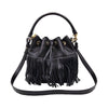 SAINT LAURENT 381762 ブラックレザー バケット 2WAY 122314081 [P]