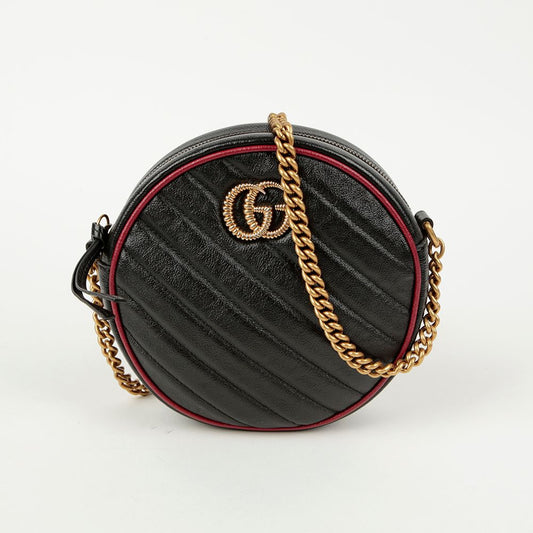 GUCCI 550154 GG マモン ミニ ラウンド ショルダー クロスバッグ 122004795