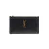 Saint Laurent Black Smooth Calfskin Gold Monogram Bill Pouch 636316 122362310 [P]