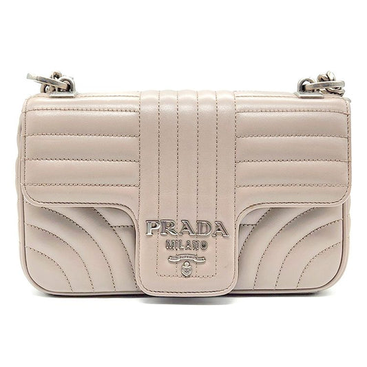 PRADA ダイアグラムチェーンショルダーバッグ (1BD107) L799071 122483023